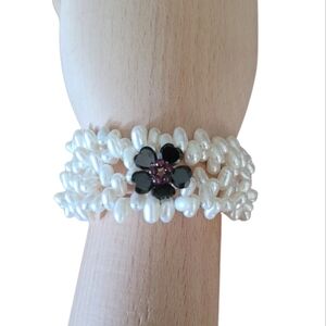 Vintage‎ - Fresh Water Pearl & Hematite Bracelet